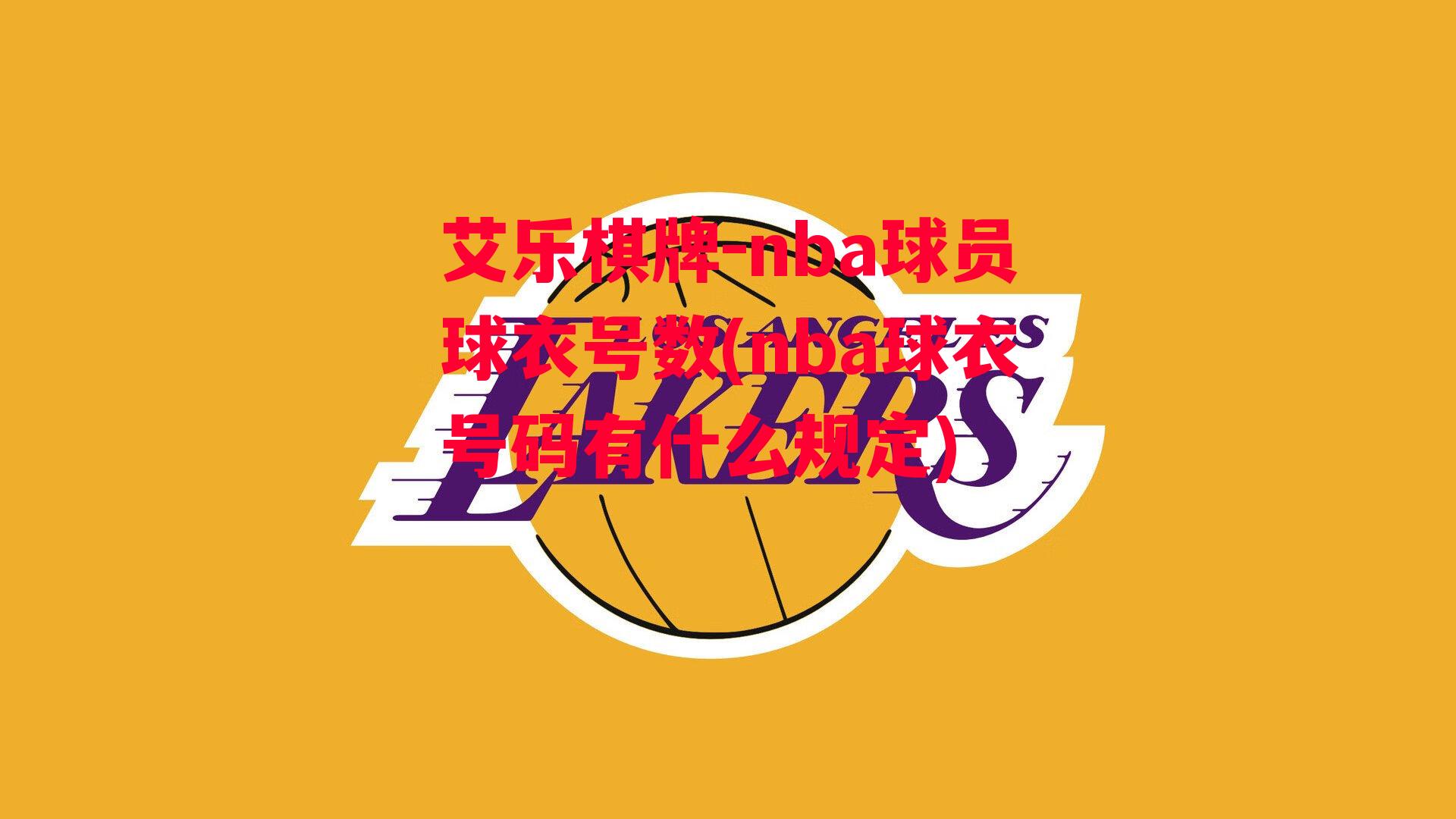 nba球员球衣号数(nba球衣号码有什么规定)